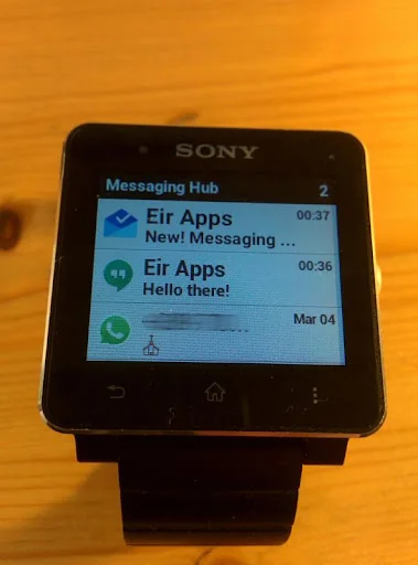 Messaging Hub for SmartWatch