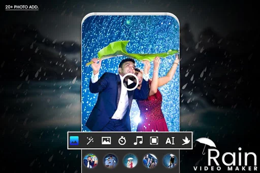 Rain Video Maker screenshot 1