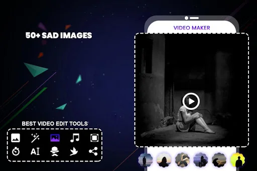Sad Video Maker with Music screenshot 2