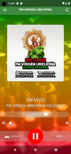Fm Virgen Urkupiña 102.9 Mhz