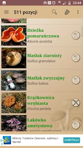 Atlas grzybów screenshot 2