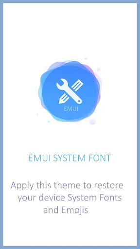 Font and Emoji Reset for EMUI