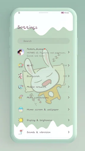 Baby Rabbit EMUI 10/11 Theme screenshot 3