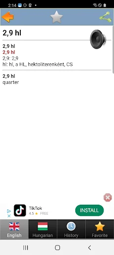 Hungarian dict fordito szotar screenshot 4