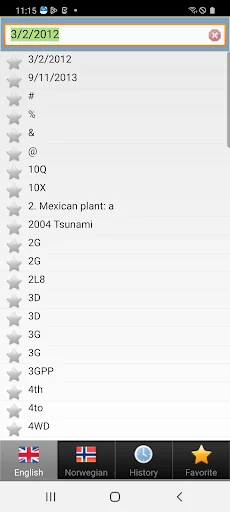 ordbok Norwegian screenshot 3