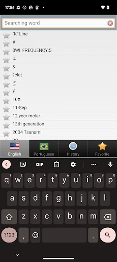 Portuguese bestdict screenshot 3