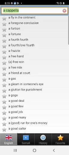 Somali qaamuus screenshot 3