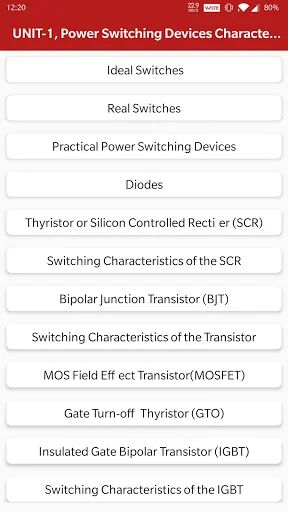 Electronics Switching