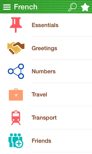 Learn French Phrasebook screenshot 1