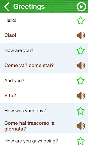 Learn Italian Phrasebook screenshot 2