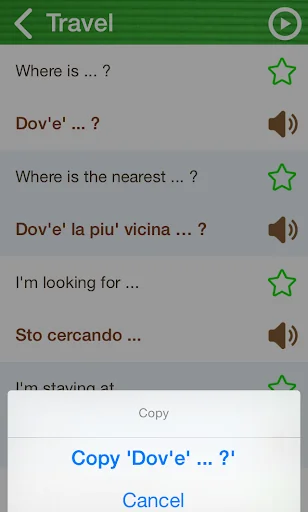 Learn Italian Phrasebook screenshot 3