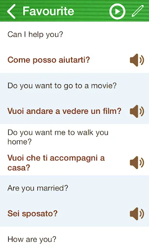 Learn Italian Phrasebook screenshot 4