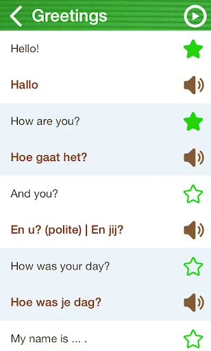 Learn Dutch Phrasebook screenshot 2
