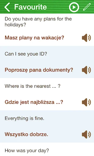 Learn Polish Phrasebook screenshot 4