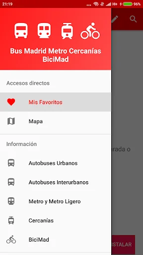 Bus Madrid Metro Cercanias ES screenshot 1