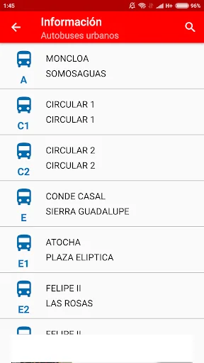 Bus Madrid Metro Cercanias ES screenshot 2