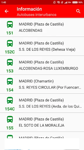 Bus Madrid Metro Cercanias ES screenshot 3