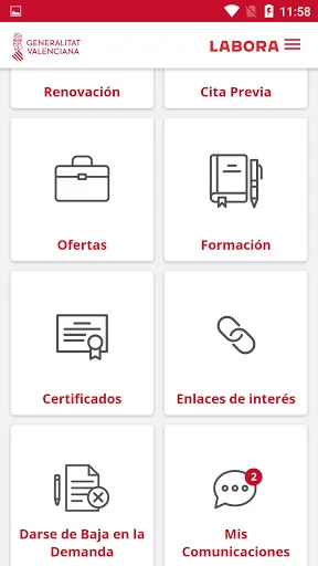 GVA PuntLABORA screenshot 2