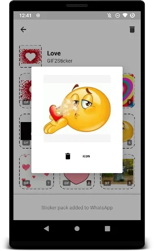GIF2Sticker Animated Stickers screenshot 2
