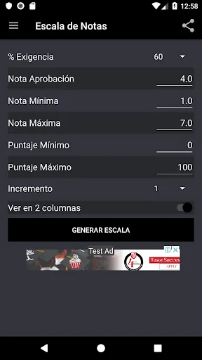 Escala de Notas screenshot 2