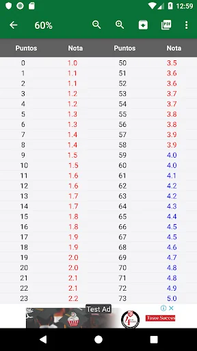 Escala de Notas screenshot 3
