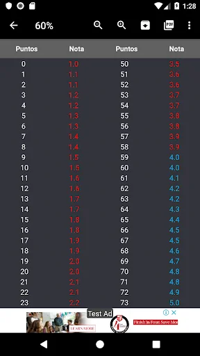 Escala de Notas screenshot 4