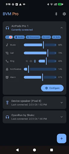 Bluetooth Volume Manager screenshot 2