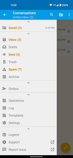 FairEmail, privacy aware email screenshot 2