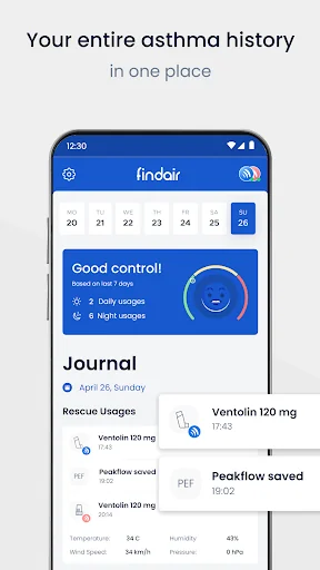 FindAir – Asthma Diary