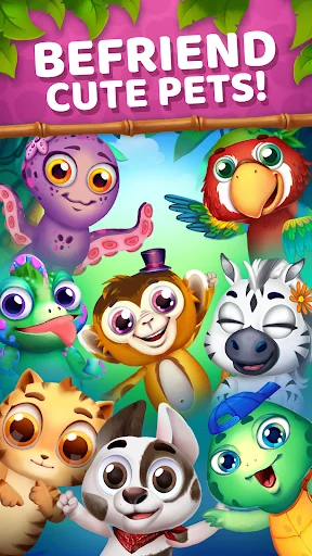Animatch Friends: cute match 3 screenshot 1