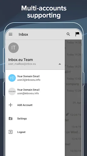 Inbox.eu - business email screenshot 2