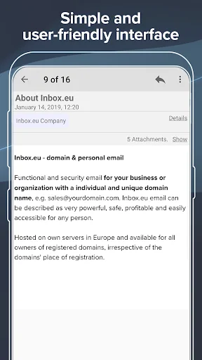 Inbox.eu - business email screenshot 4