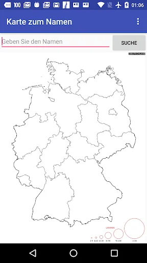 Karte zum Namen