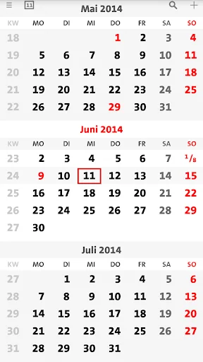 terminic 3-Monatskalender