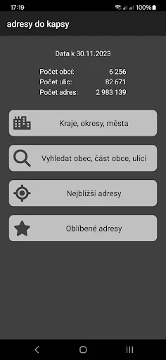adresy do kapsy