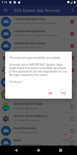 EXA System App Remover [ROOT] screenshot 4