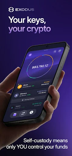 Exodus: Crypto Bitcoin Wallet screenshot 1