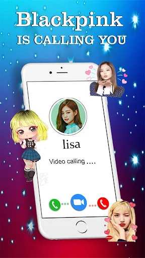 Black pink call you: Fake call