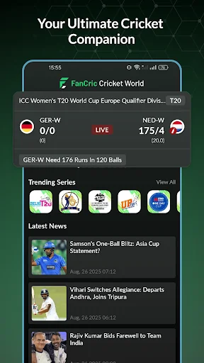 FanCric Cricket World Liveline