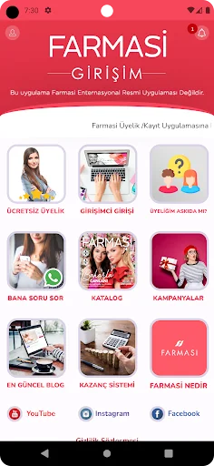 Farmasi Girişim Üyelik / Kayıt