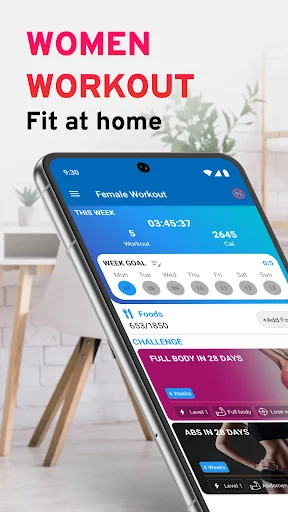 Women Workout - Fit At Home screenshot 1