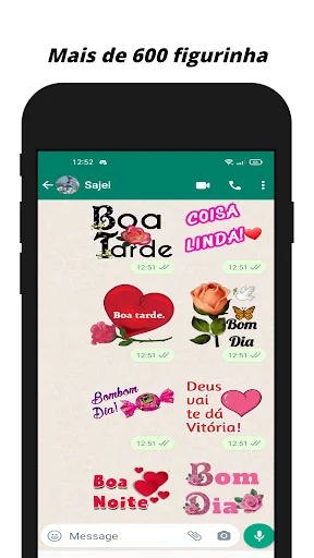 Figurinhas bom dia e boa noite screenshot 2