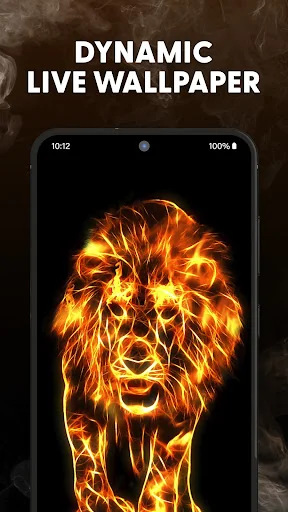 Fire Lion Wallpaper & Keyboard
