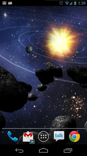 Asteroid Belt Live Wallpaper screenshot 1