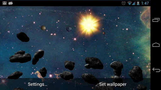Asteroid Belt Live Wallpaper screenshot 3
