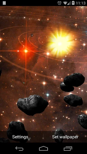 Asteroid Belt Live Wallpaper screenshot 4