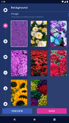 Flower Live Wallpaper Clock 4K