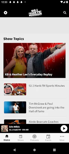92.1 Hank FM screenshot 1