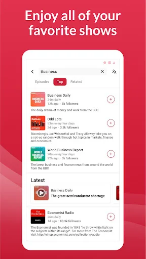 Offline Podcast App: Player FM screenshot 4