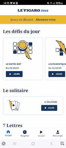 Figaro Jeux : Jeu mots fleches screenshot 1